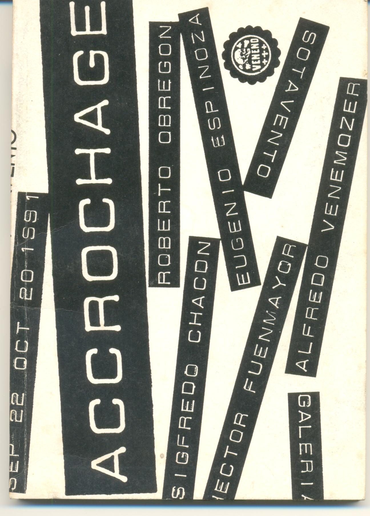Portada del catálogo Accrochage, 1991